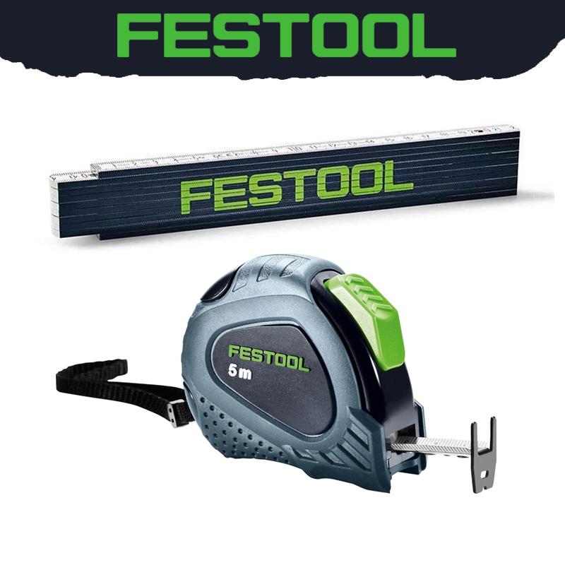 Tape Dispenser Weighted - Festool-折りたたみ定規金属巻尺、フレキシブルハンドツール、木材、2m 205182、5m、201464