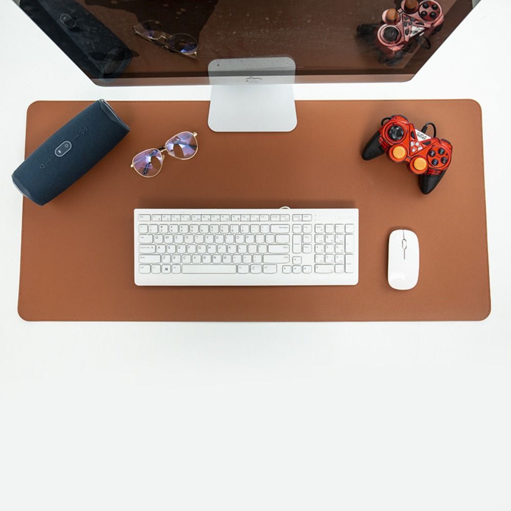 カラフルなPUレザーキーボードパッド、ゲーミングマウスパッド - Leather Desk Pad のレビューと価格