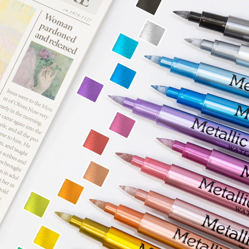 1pc 色メタリック防水油性マーカーペン DIY エポキシ樹 - Copic Marker Sketch のレビューと価格