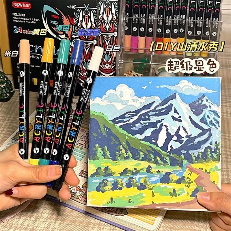 プロのアート用途向け24～120色アクリルペイントマーカー、 - Correction Pen Fine のレビューと価格