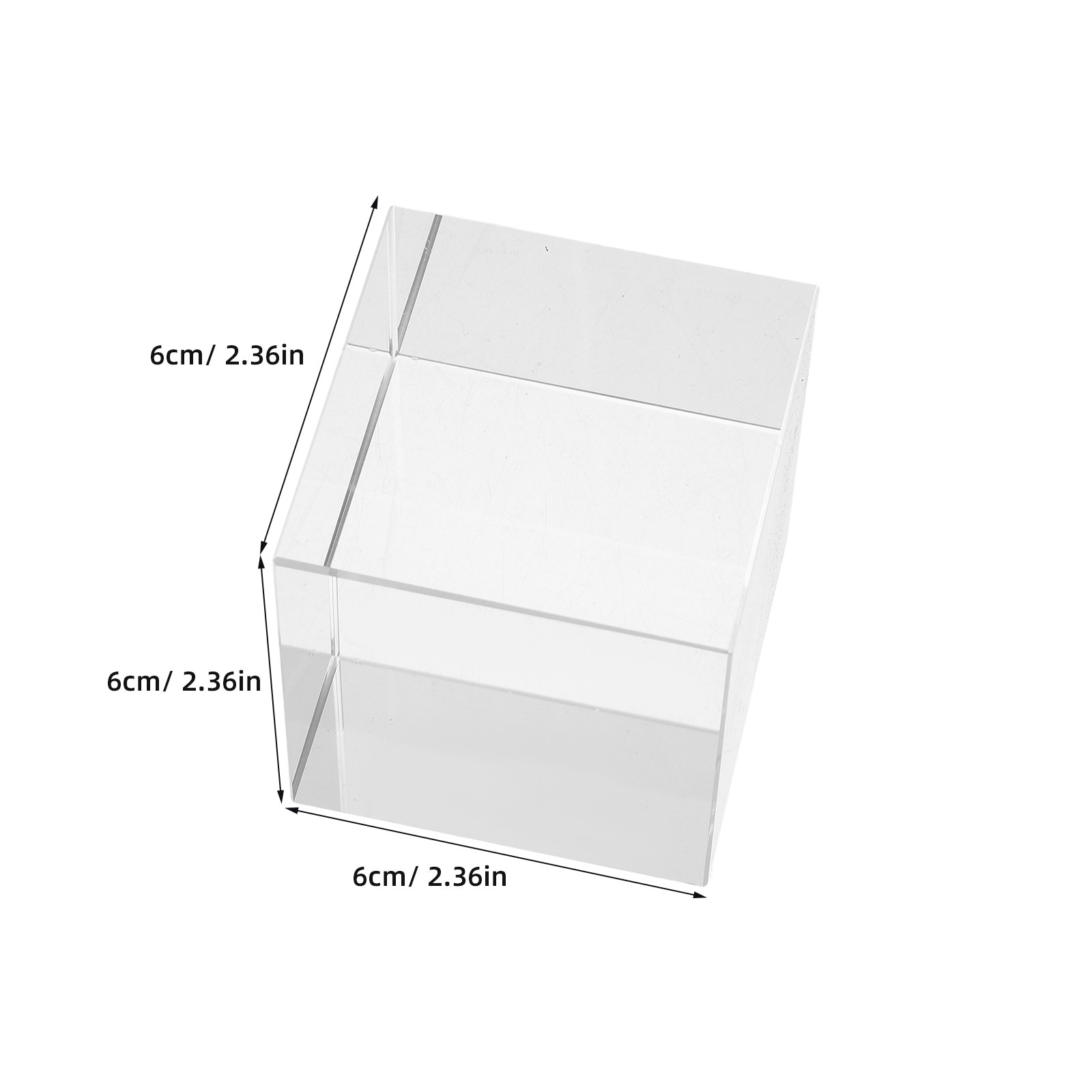正方形クリスタルペーパーウェイト 透明な重いガラスブロック  - Book Weight Glass のレビューと価格